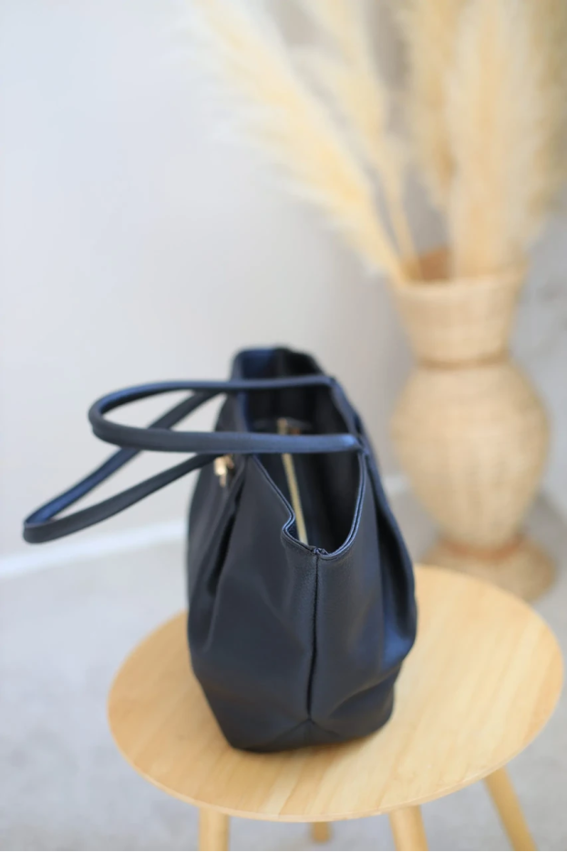 Сумка Тюльпан велика чорна (7301) - фото 4