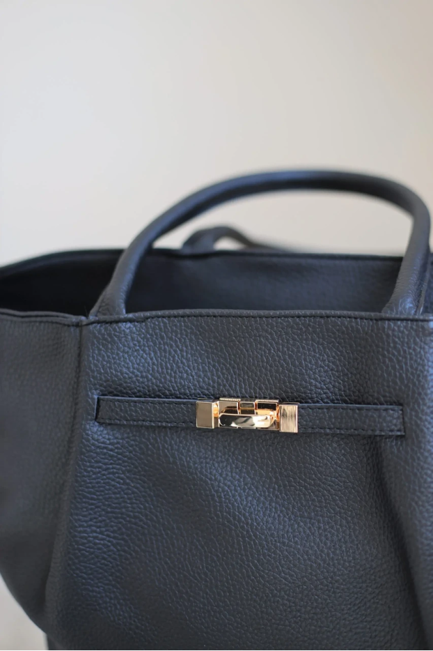 Сумка Тюльпан велика чорна (7301) - фото 6