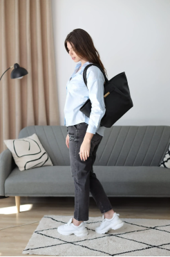 Сумка Тюльпан велика чорна (7301) - фото 7