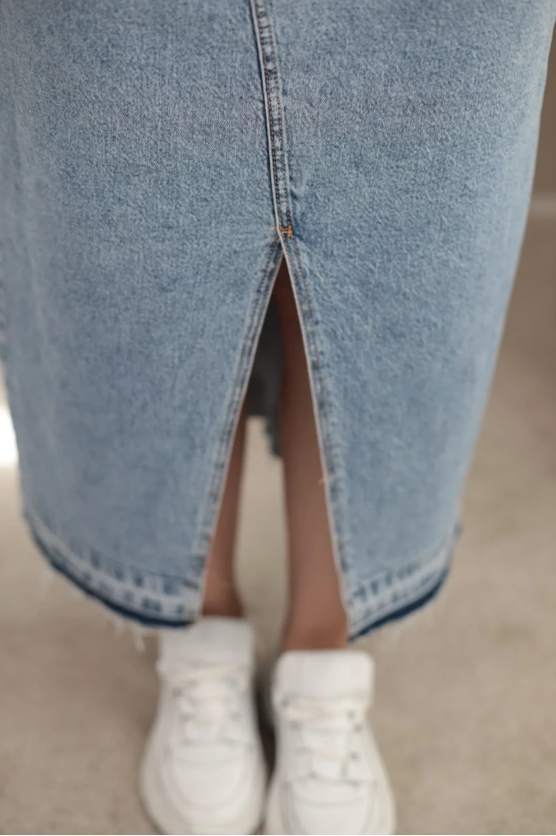 Спідниця Str 46-50 блакитна батал (12000 L) - фото 8