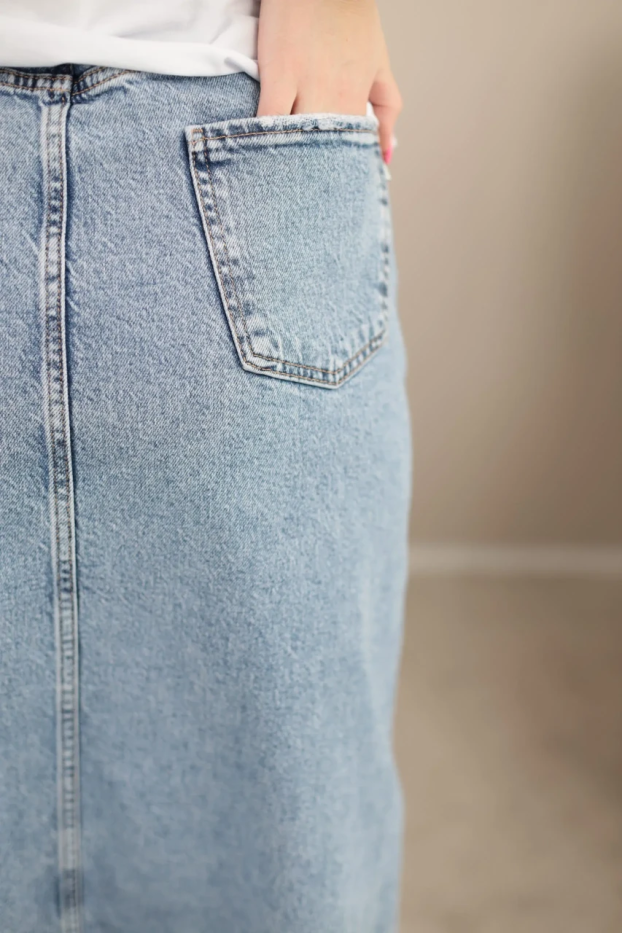 Спідниця Str 50 блакитна батал (12000XL) - фото 4