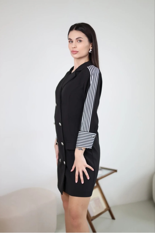 Сукня з лампасом 42 чорна (11251blc) - фото 5