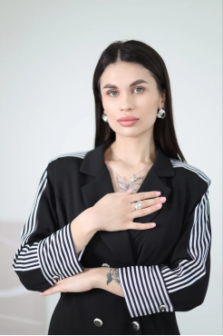 Сукня з лампасами 40 чорна (11251bla) - фото 7