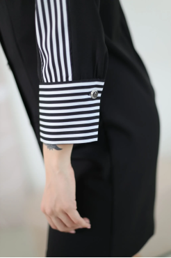 Сукня з лампасами 36 чорна (11251) - фото 4