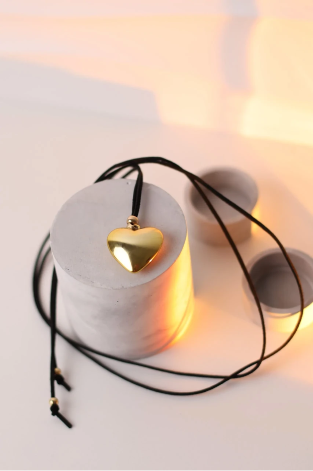 Підвіска серце у золотому кольорі (499z) - фото 2