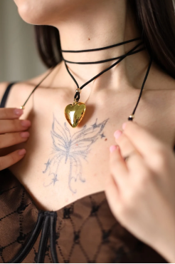 Підвіска серце у золотому кольорі (499z) - фото 6