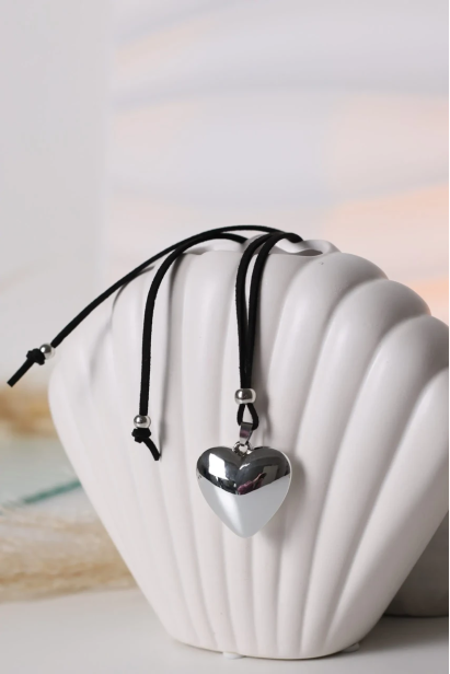 Підвіска серце у срібному кольорі 499s