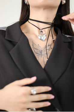 Підвіска серце у срібному кольорі 499s - фото 6