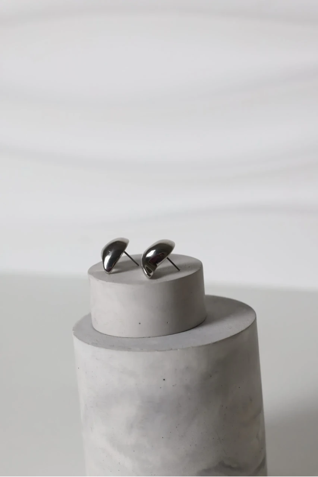 Сережки серце у срібному кольорі (599/133) - фото 5