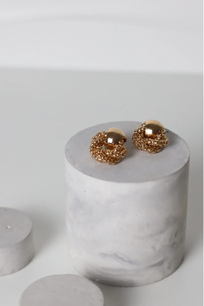 Сережки ланцюжки у золотому кольорі (749lz)