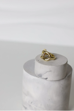 Каблучка ланцюг у золотому кольорі (599/136) - фото 3