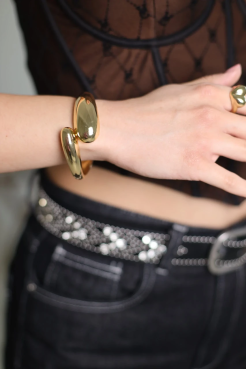 Браслет крапля велике у золотому кольорі (950) - фото 4