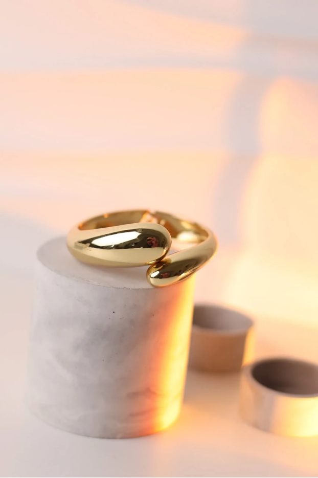 Браслет крапля велике у золотому кольорі (950) - фото 5