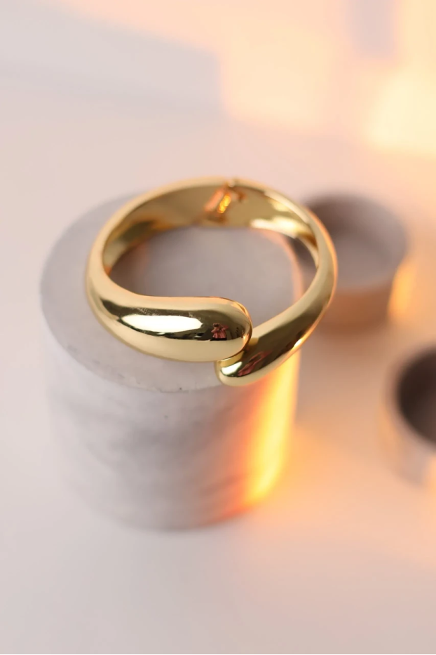 Браслет крапля велике у золотому кольорі (950) - фото 6