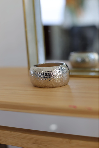 Браслет широкий у срібному кольорі (950/15)