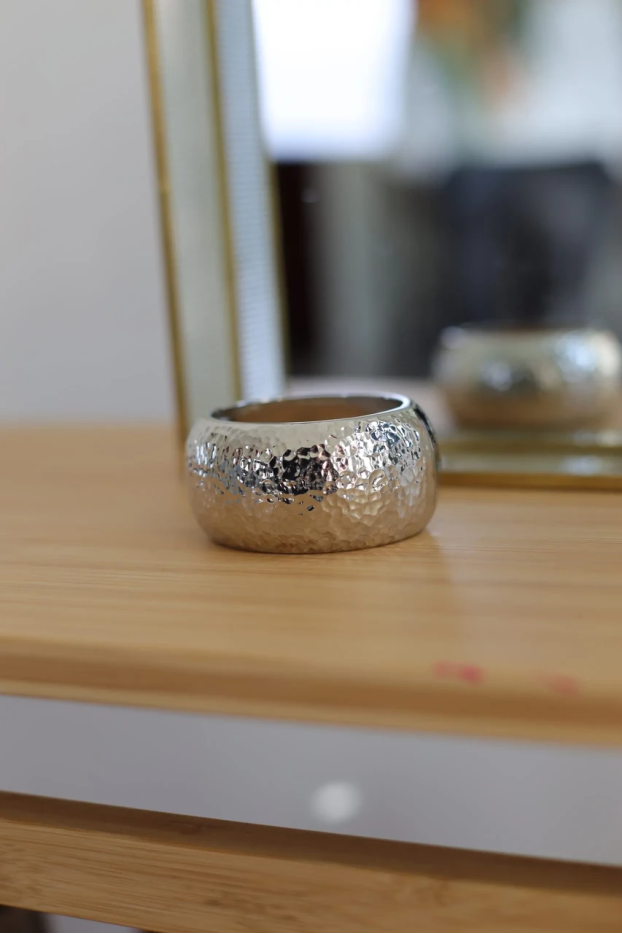 Браслет широкий у срібному кольорі (950/15) - фото 1