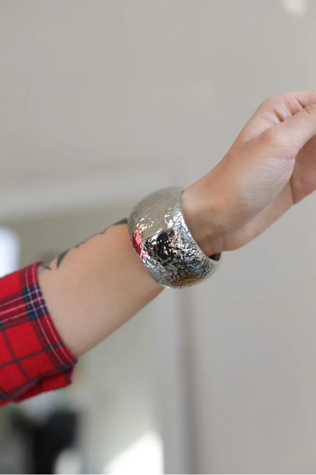 Браслет широкий у срібному кольорі (950/15) - фото 4