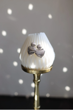 Сережки підвіска серце у срібному кольорі (699hsr) - фото 1