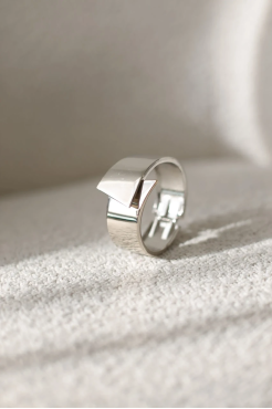 Браслет широкий гладкий у срібному кольорі (950/13) - фото 6