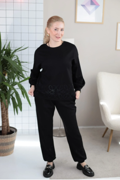 Костюм стрази 50 чорний (8032) - фото 1