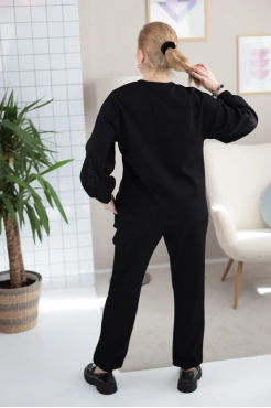 Костюм стрази 50 чорний (8032) - фото 3