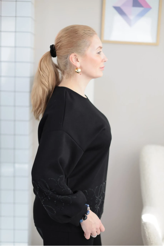 Костюм стрази 50 чорний (8032) - фото 5