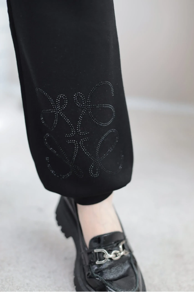 Костюм стрази 50 чорний (8032) - фото 7