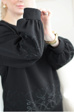 Костюм стрази 50 чорний (8032) - фото 8