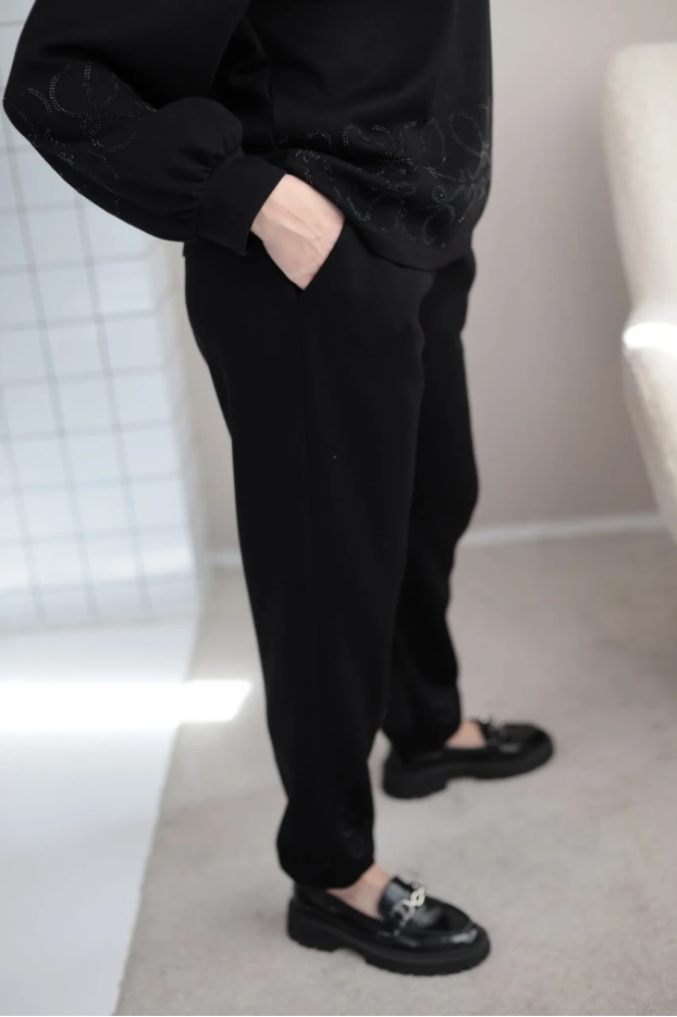 Костюм стрази 54 чорний (8032) - фото 6