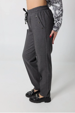 Брюки спорт-шик подовжені батальні 48-50 графіт (1449L) - фото 6