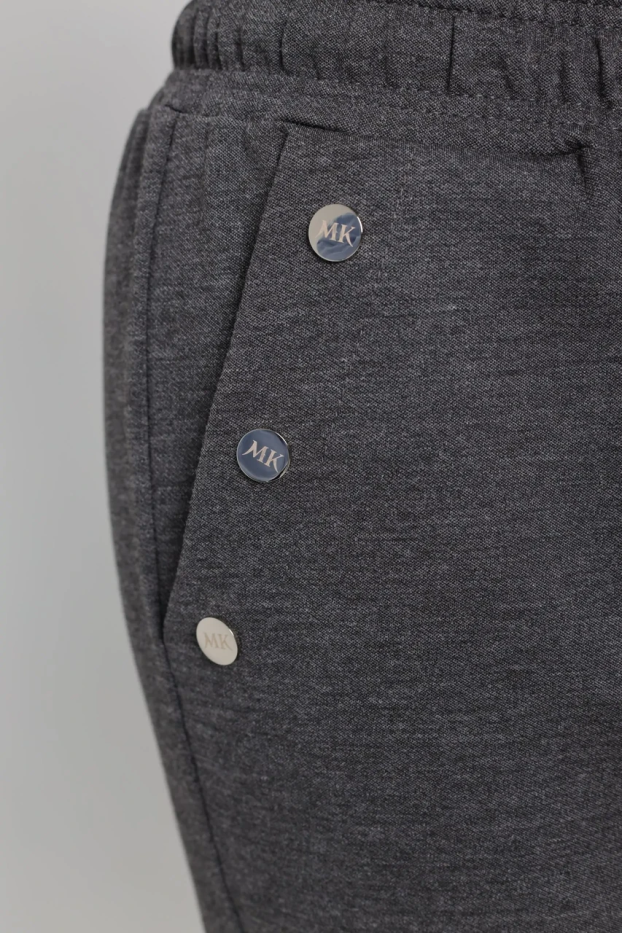 Брюки спорт-шик подовжені батальні 48-50 графіт (1449L) - фото 9