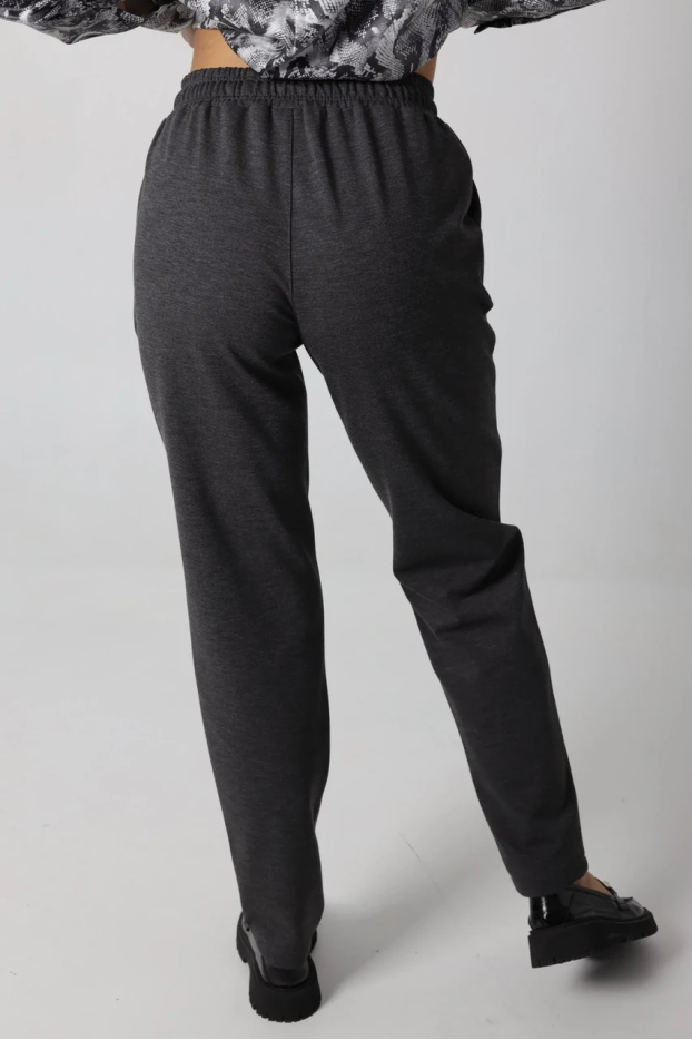 Брюки спорт-шик подовжені батальні 46-48 графіт (1449М) - фото 3