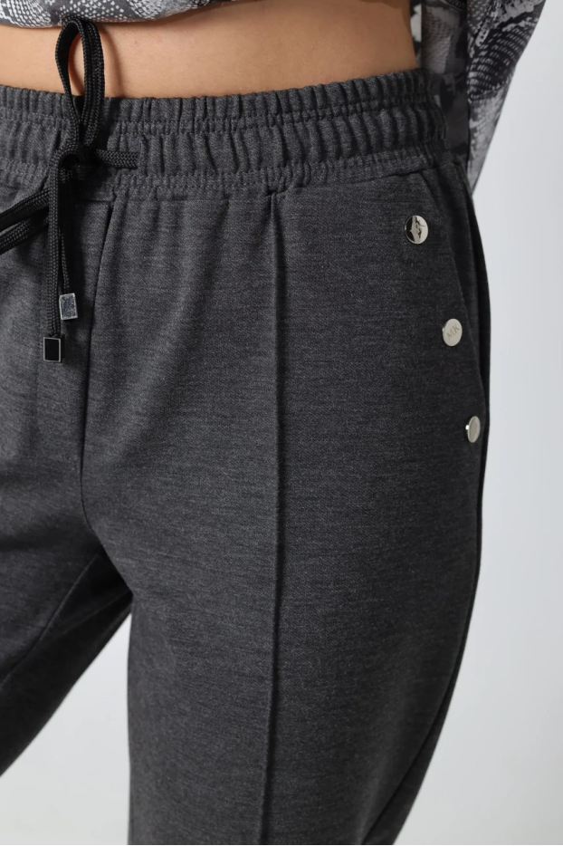 Брюки спорт-шик подовжені батальні 46-48 графіт (1449М) - фото 7