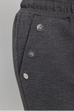 Брюки спорт-шик подовжені батальні 46-48 графіт (1449М) - фото 9