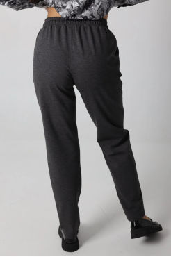 Брюки спорт-шик подовжені батальні 44-46 графіт (1449S) - фото 3