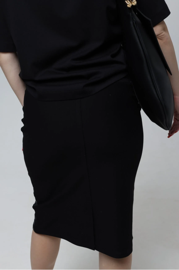 Спідниця комбінована 48 чорна (EVA92) - фото 5
