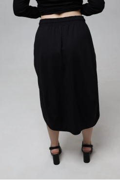 Спідниця комбінована 46-50 чорна (2233bS) - фото 3