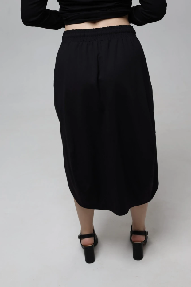 Спідниця комбінована 46-50 чорна (2233bS) - фото 3