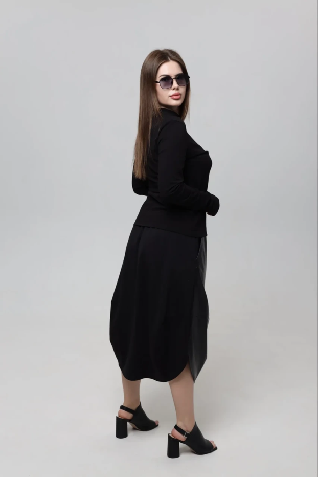 Спідниця комбінована 50-52 чорна (2233bМ) - фото 10