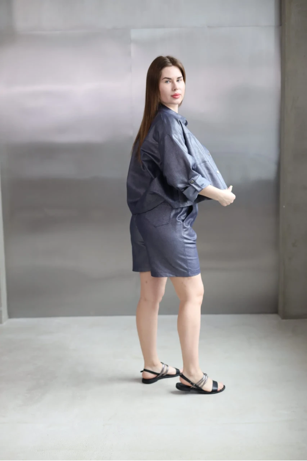 Шорти МК джинсові 48-50 сині (1112bМ) - фото 8