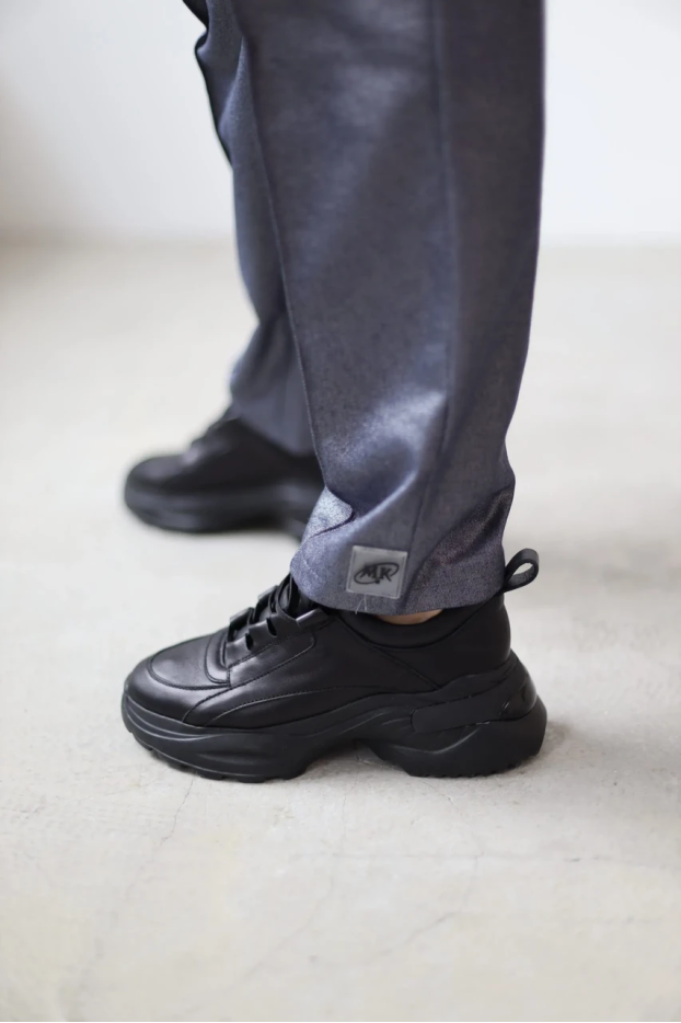 Брюки зі стрілкою МК джинсові 52-54 сині (1249bXXL) - фото 5