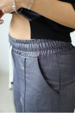 Брюки зі стрілкою МК джинсові 52-54 сині (1249bXXL) - фото 7