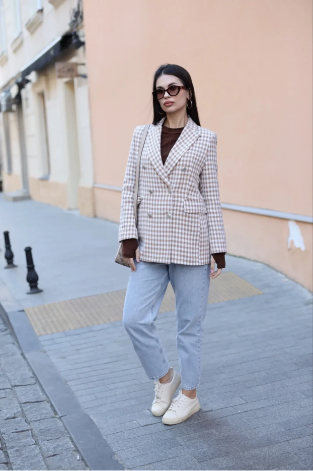 Піджак жіночий 46-48 бежевий (201ХS) - фото 1