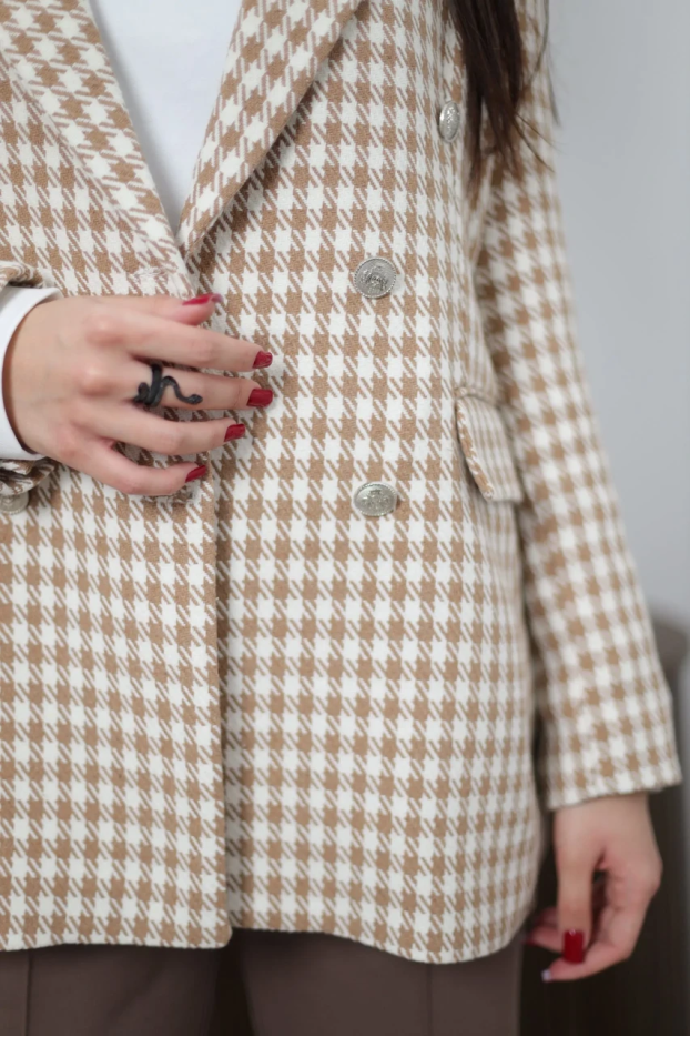 Піджак жіночий 46-48 бежевий (201ХS) - фото 6