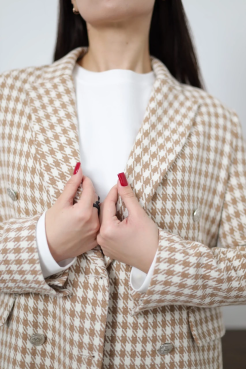 Піджак жіночий 46-48 бежевий (201ХS) - фото 7