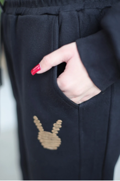 Костюм на блискавці 46-54 чорний (038Sb) - фото 7