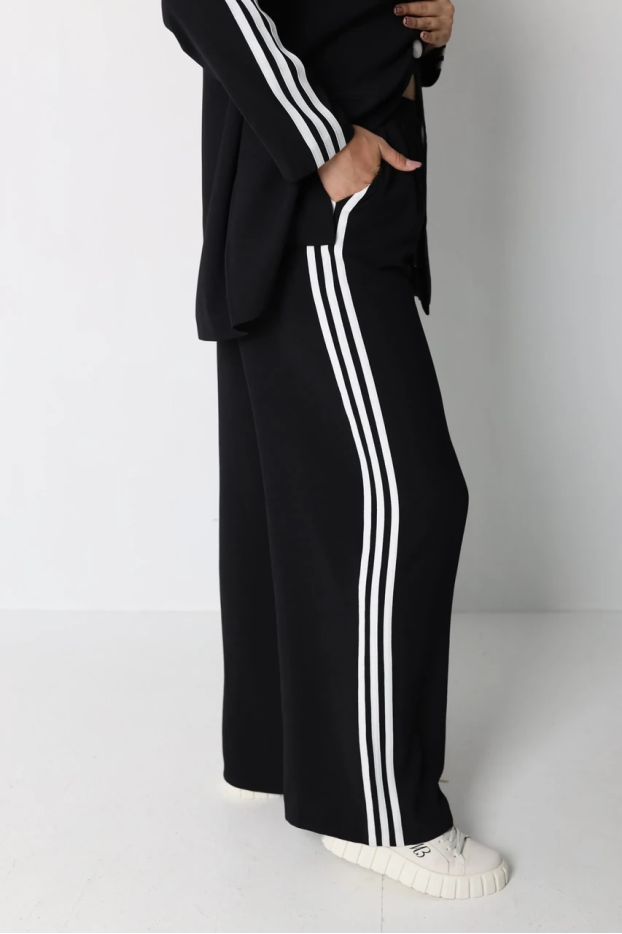 Костюм двійка з лампасами 42 чорний (301Т/36b) - фото 8