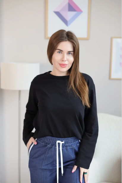 Лонгслів жіночий 52-54 чорний (470Мb)