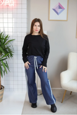 Лонгслів жіночий 46-50 чорний (470ХSb) - фото 1