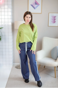 Лонгслів жіночий 52-54 салатовий (470М) - фото 6